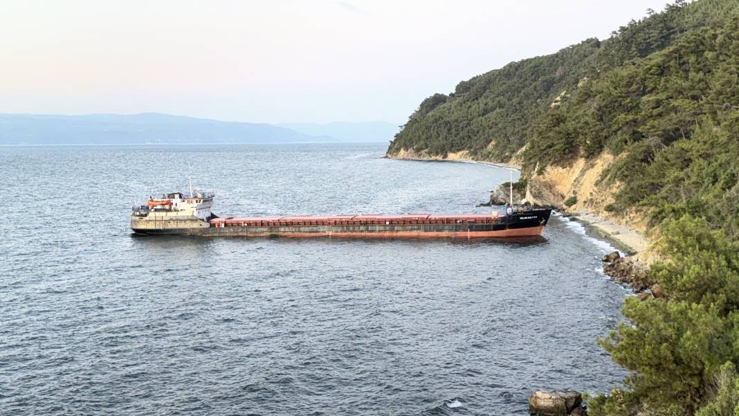 Mudanya'da karaya oturan kargo gemisi kurtarıldı 19